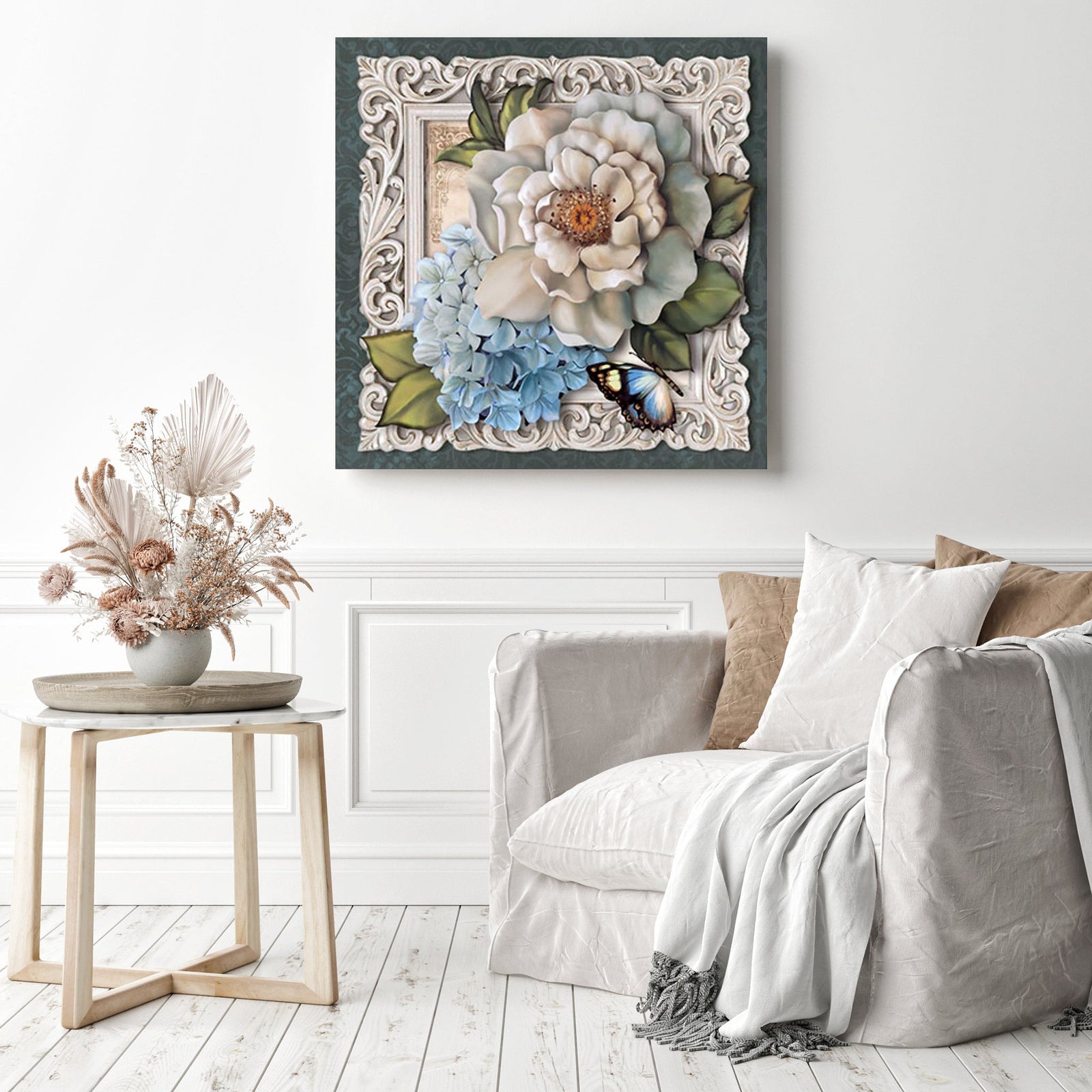 Butterfly Float | Diamond Painting Displayed as Home Decor