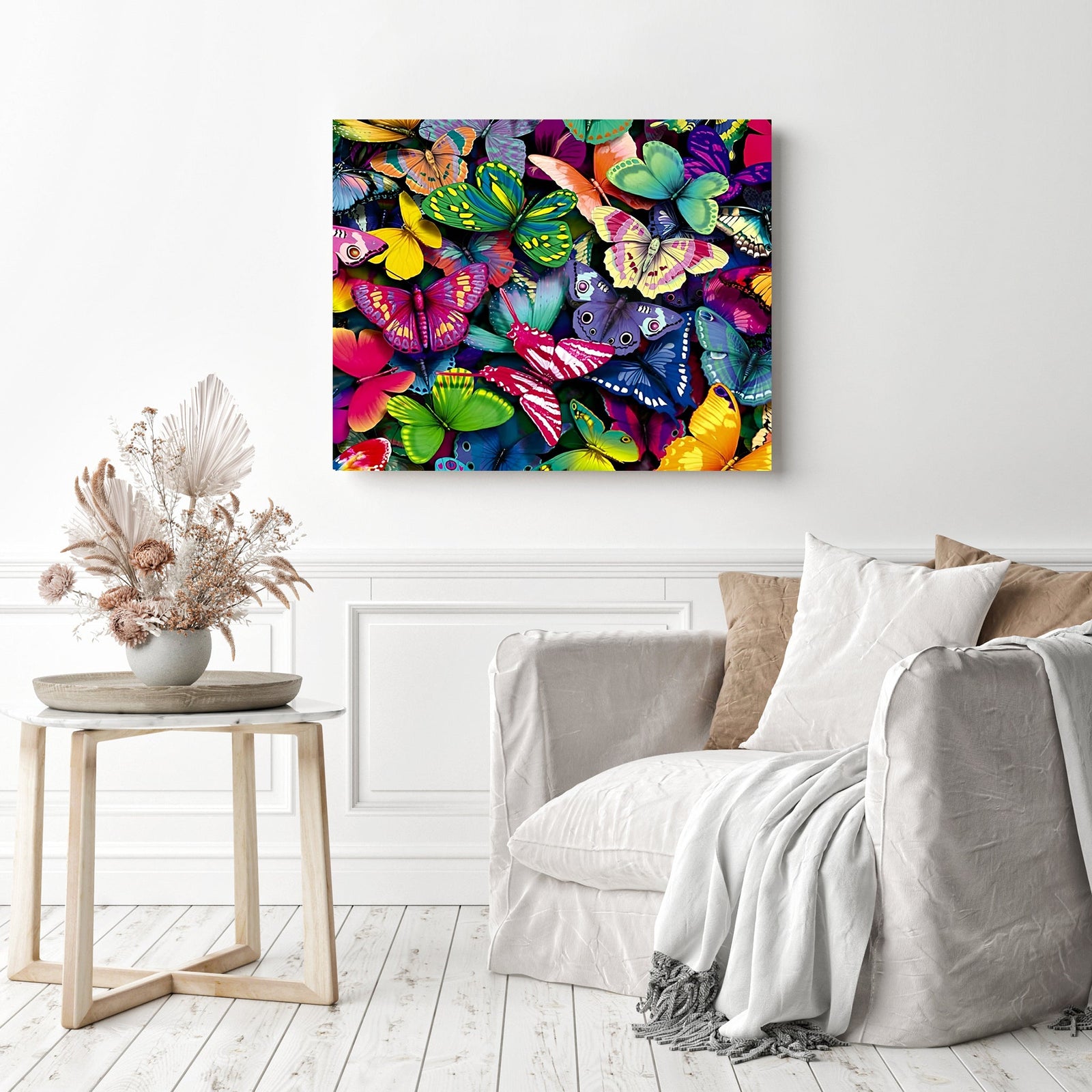 Butterfly Dream| Diamond Painting Displayed as Home Decor