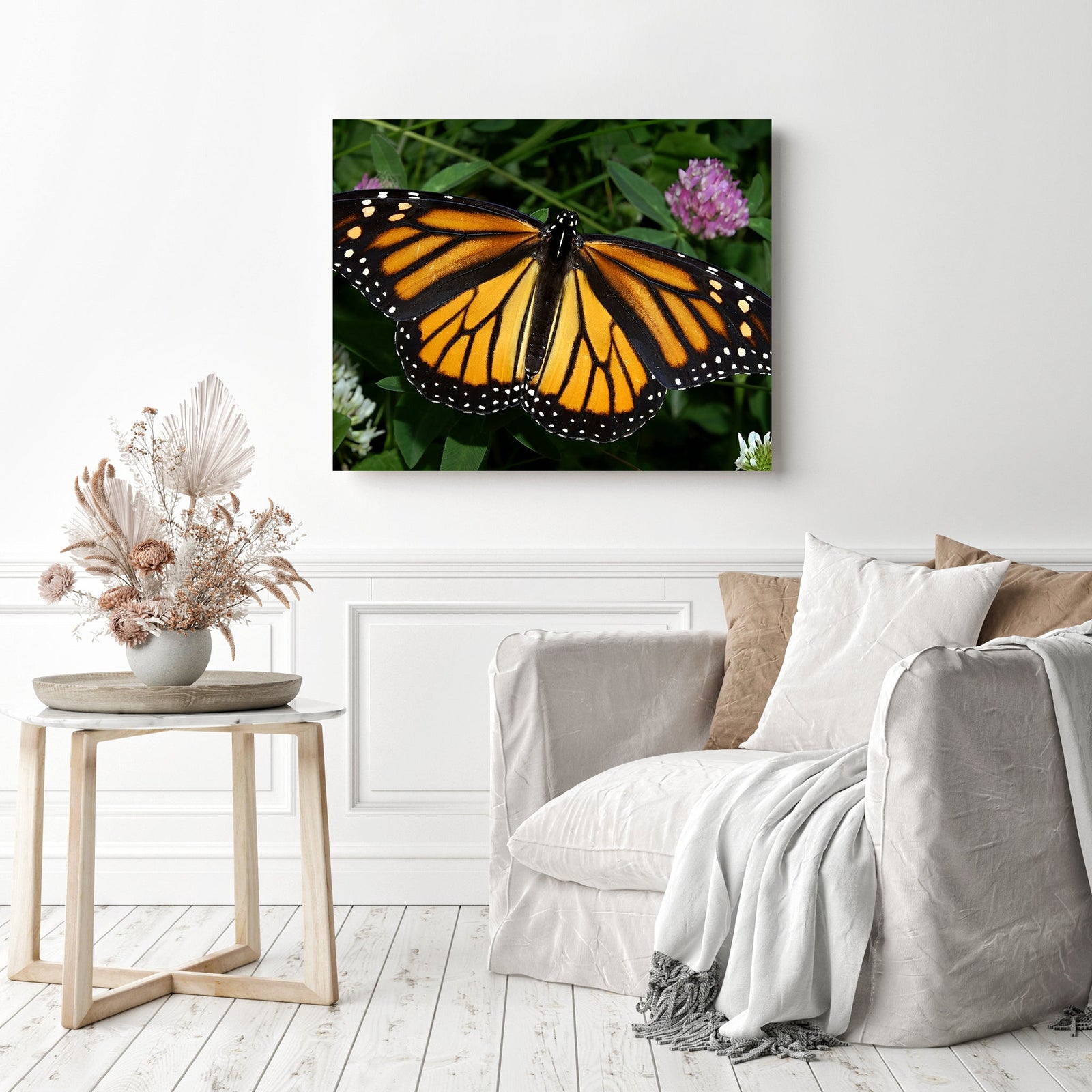 Wings of Gold and Magic | Diamond Painting Displayed as Home Decor