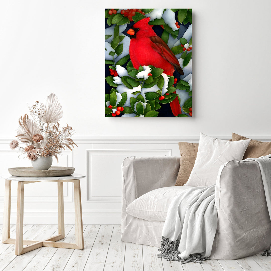 Berry Tree Cardinal | Diamond Painting