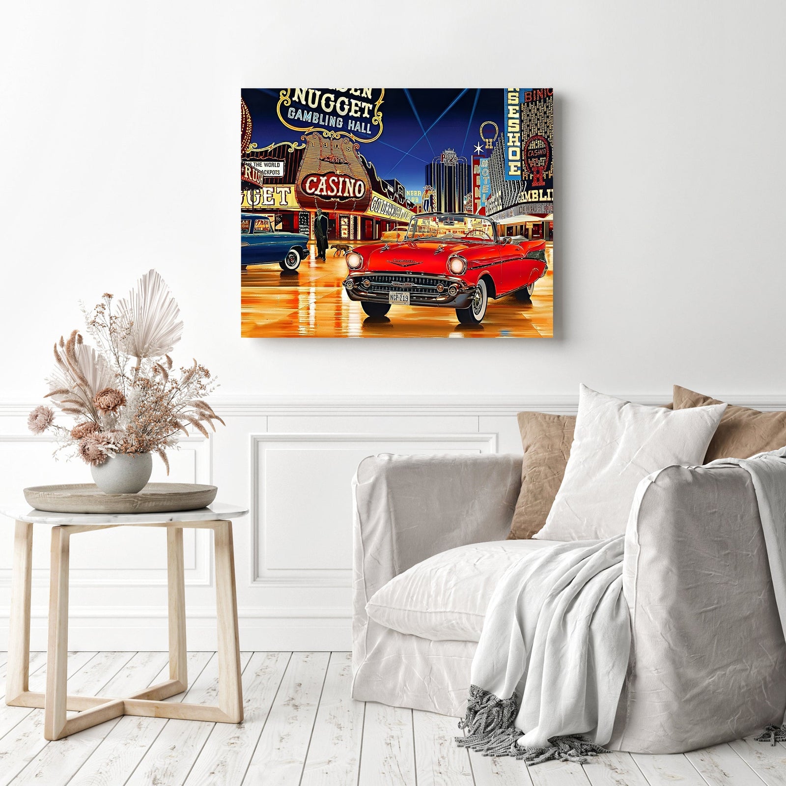 Masterpieces Car at Las Vegas | Diamond Painting Displayed as Home Decor