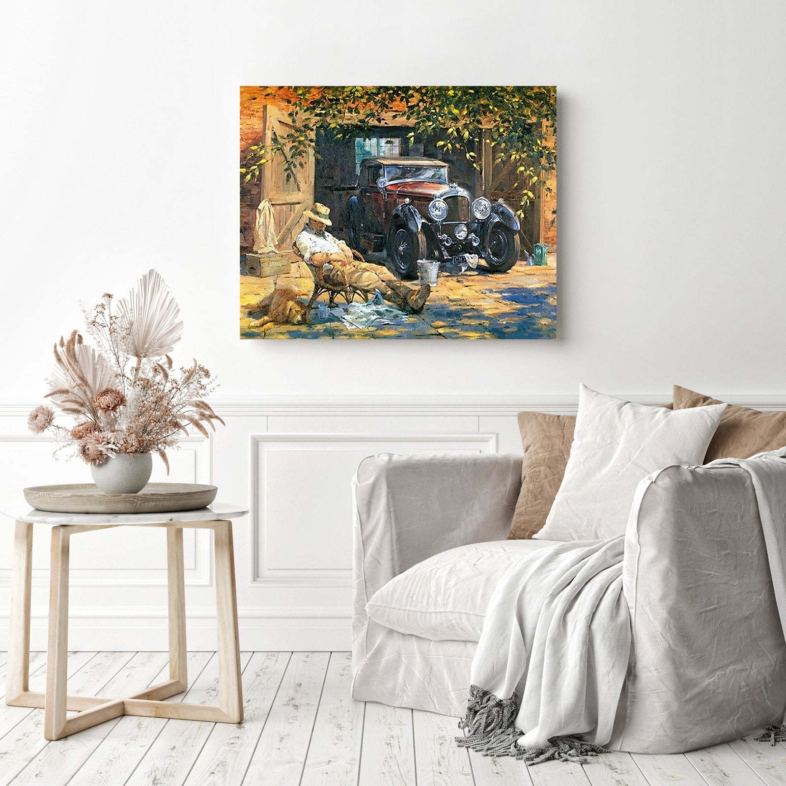 Relax Car | Diamond Painting Displayed as Home Decor