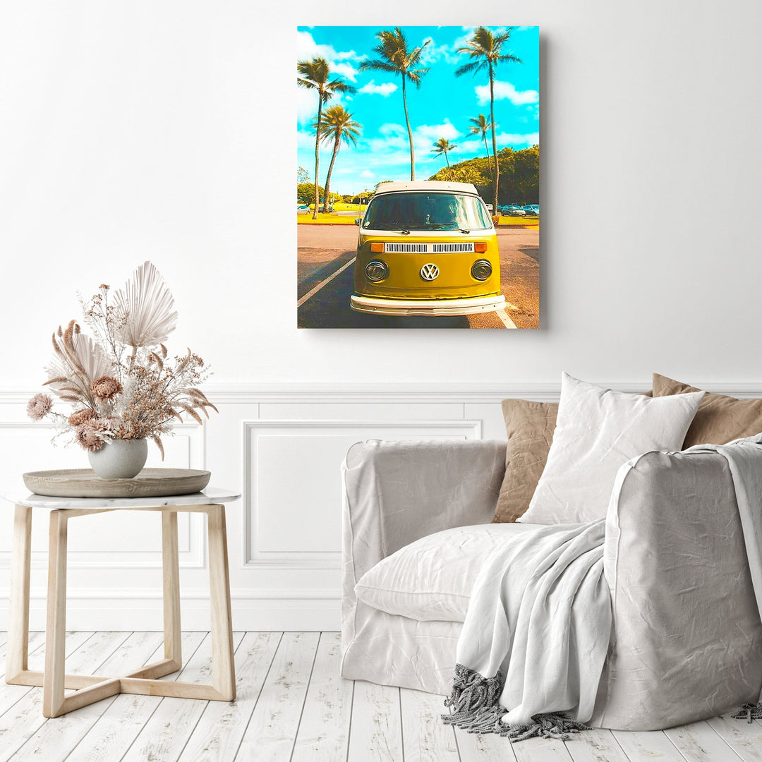 Yellow VW Old Car | Diamond Painting