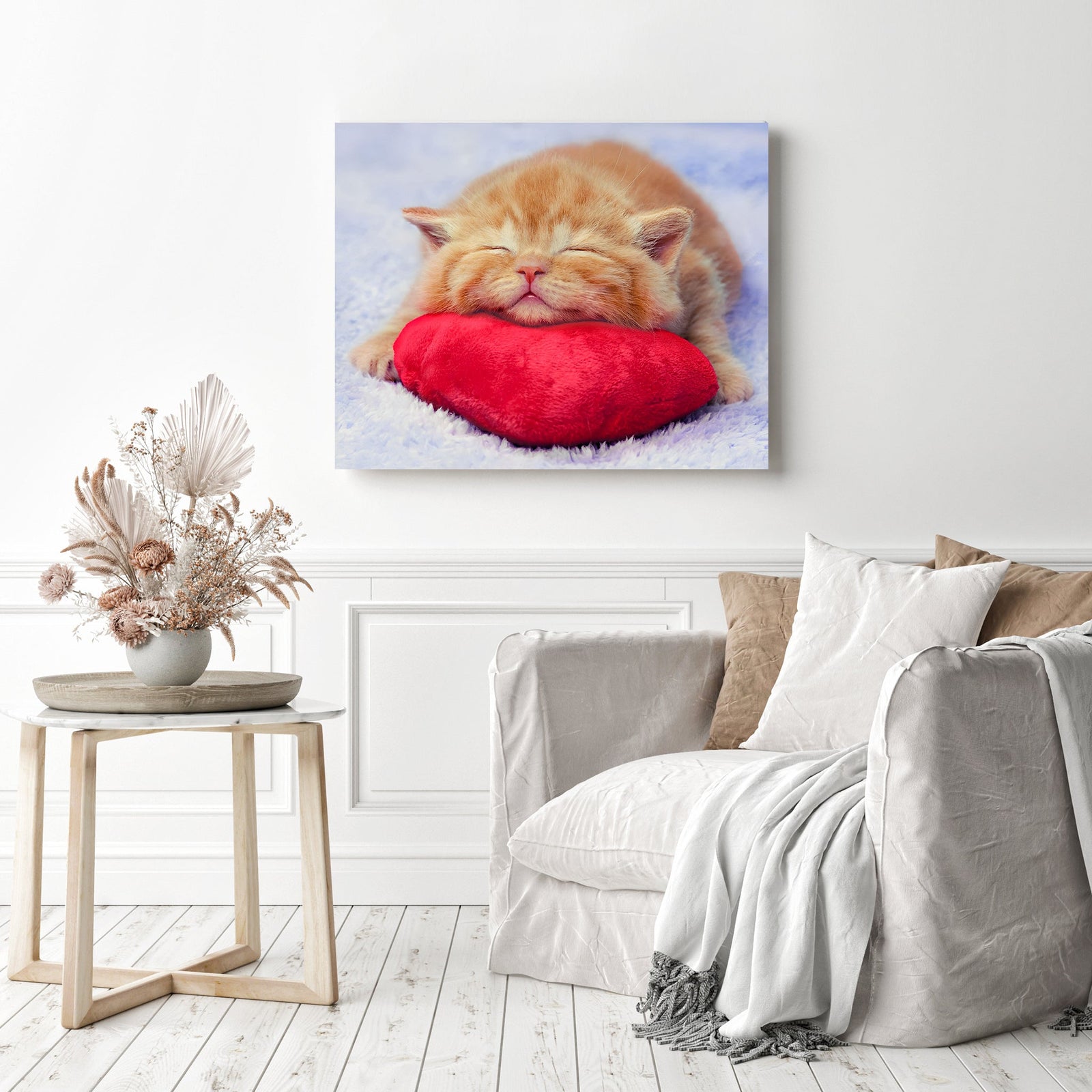 So Soft | Diamond Painting Displayed as Home Decor