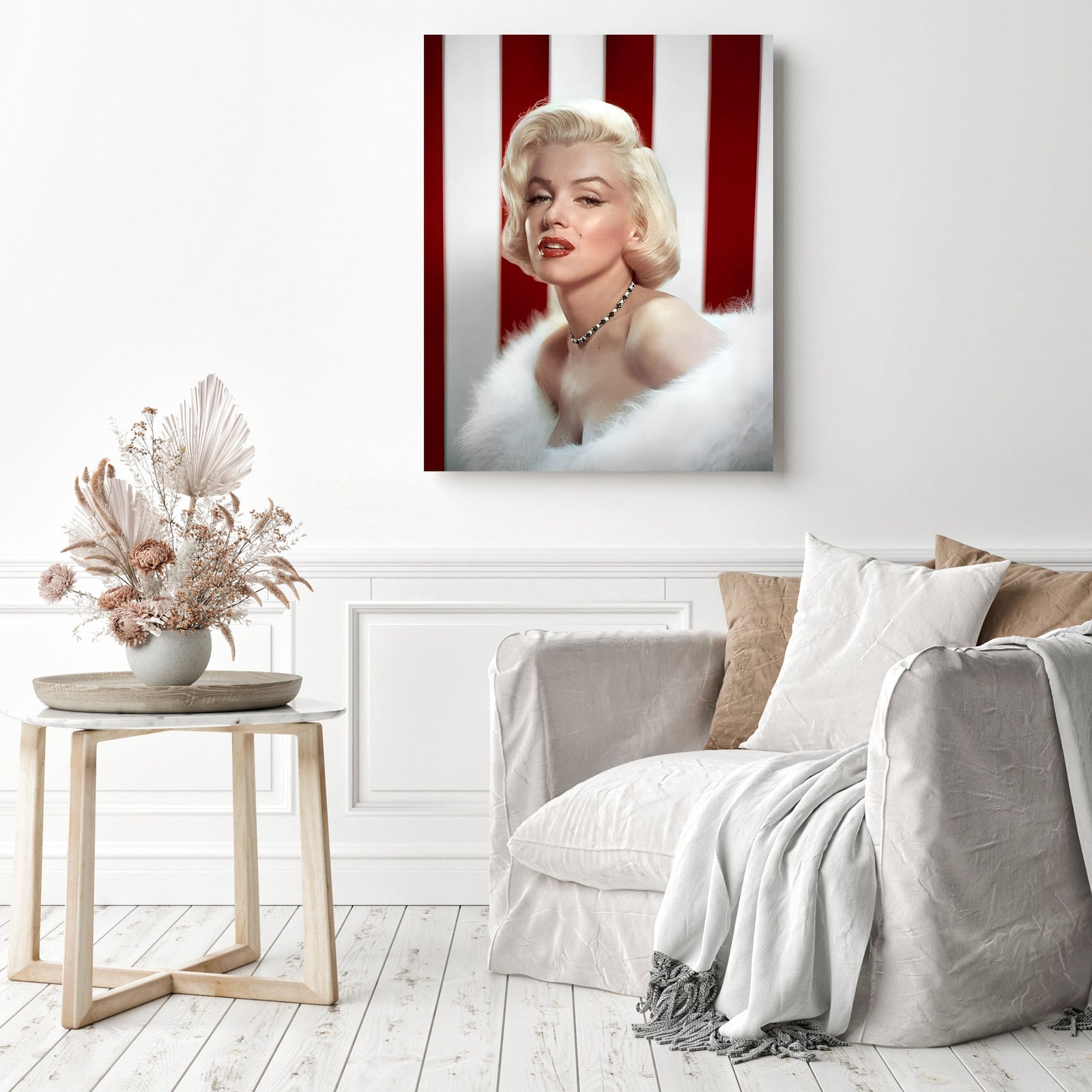 Beautiful Marilyn Monroe | Diamond Painting Displayed as Home Decor