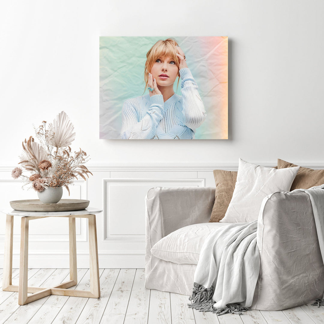 My first diamond painting! Of course I had to do it of @Taylor Swift.