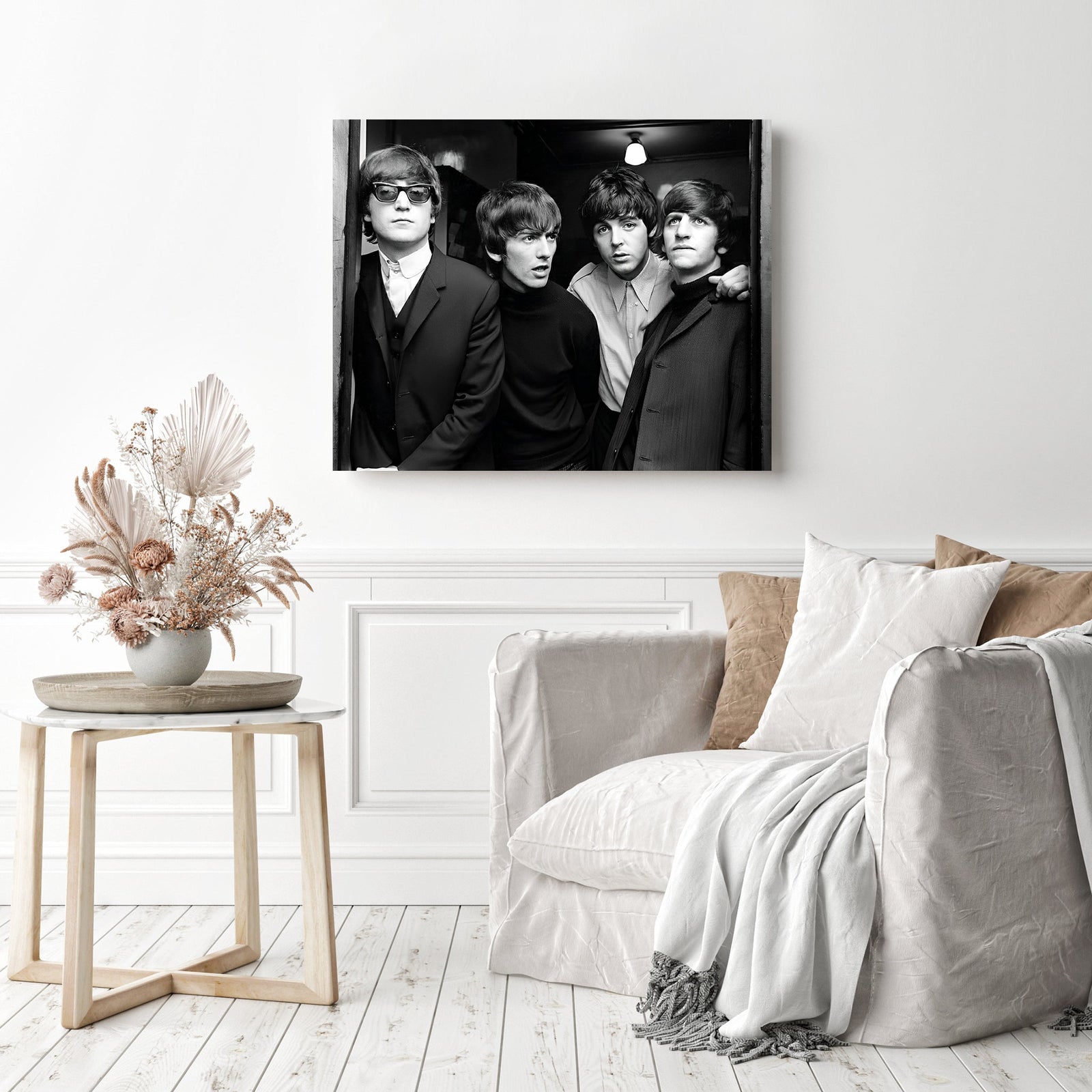 The Beatles Band | Diamond Painting Displayed as Home Decor