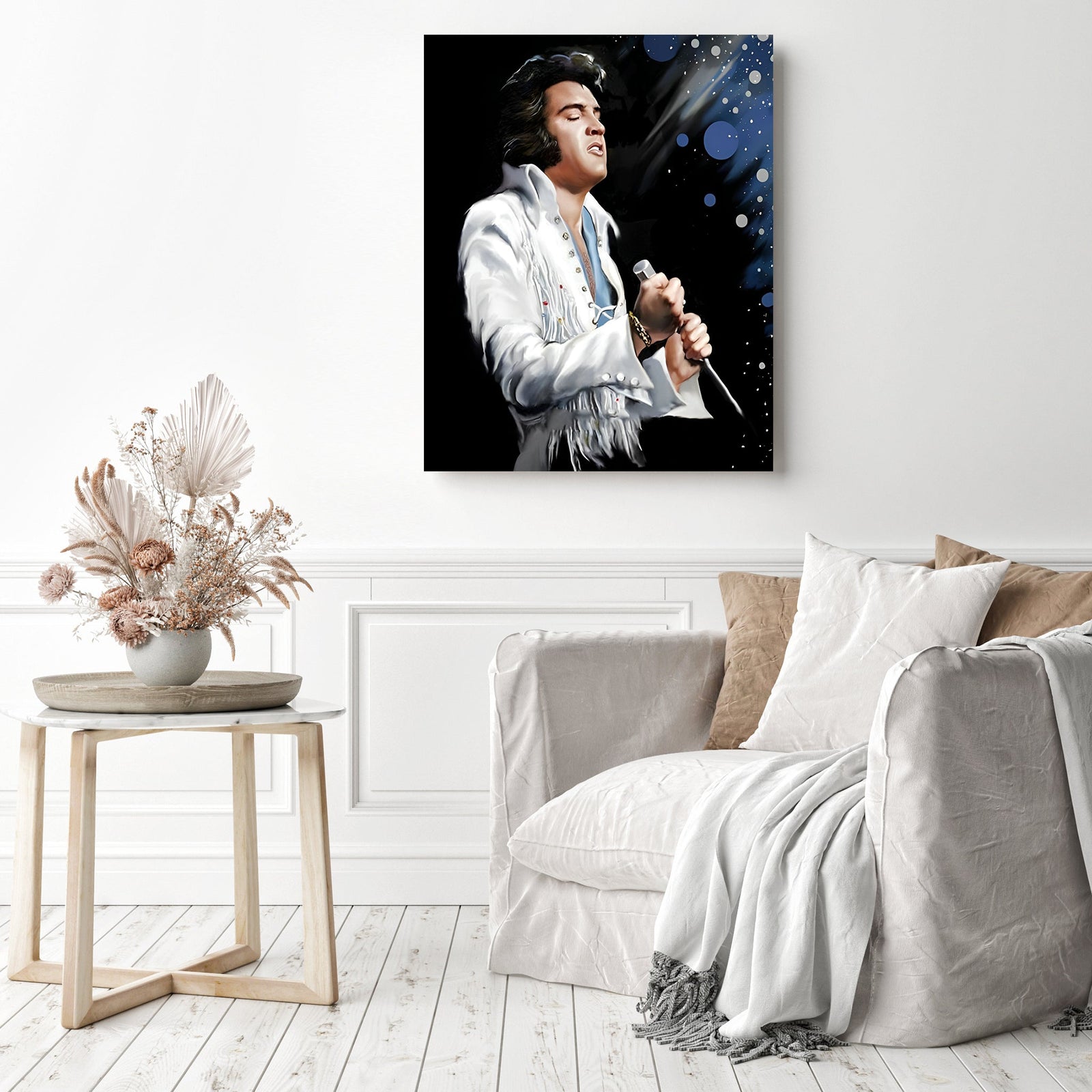 Legendary Elvis Presley | Diamond Painting Displayed as Home Decor