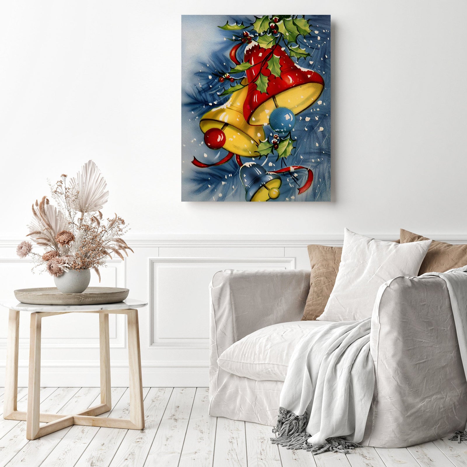 Christmas Jingle Bells | Diamond Painting Displayed as Home Decor