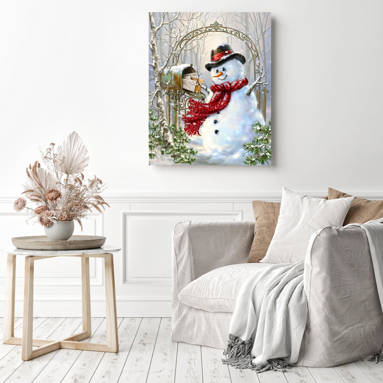 Christmas Letter | Diamond Painting Displayed as Home Decor