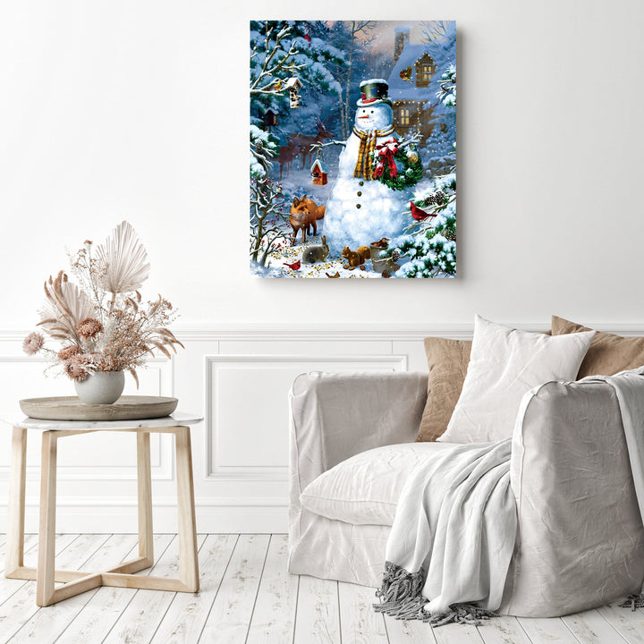 Christmas Snowman | Diamond Painting