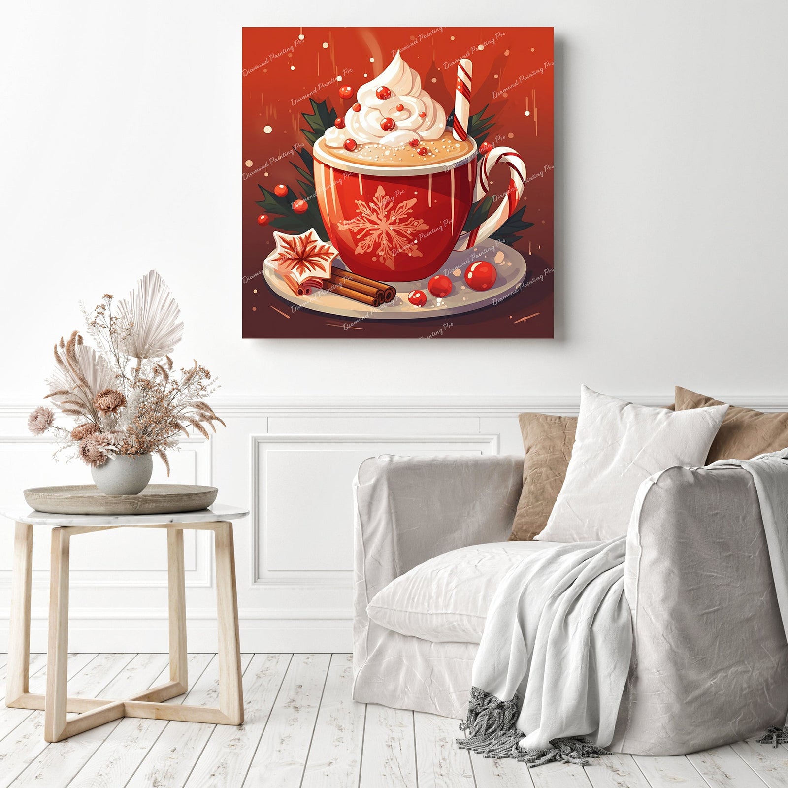 Whip Up a Warm Delight | Diamond Painting Displayed as Home Decor