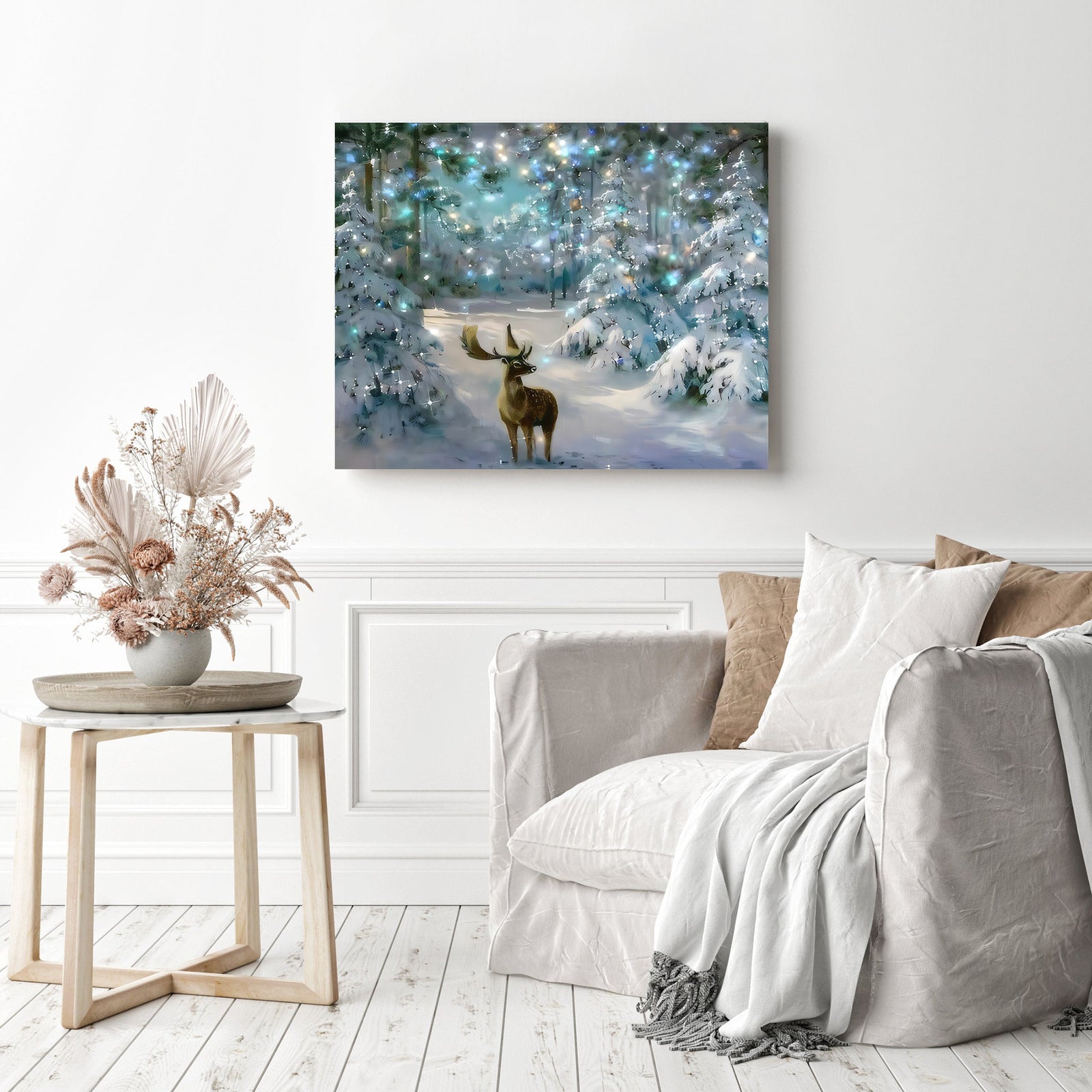 Deer | Diamond Painting Displayed as Home Decor