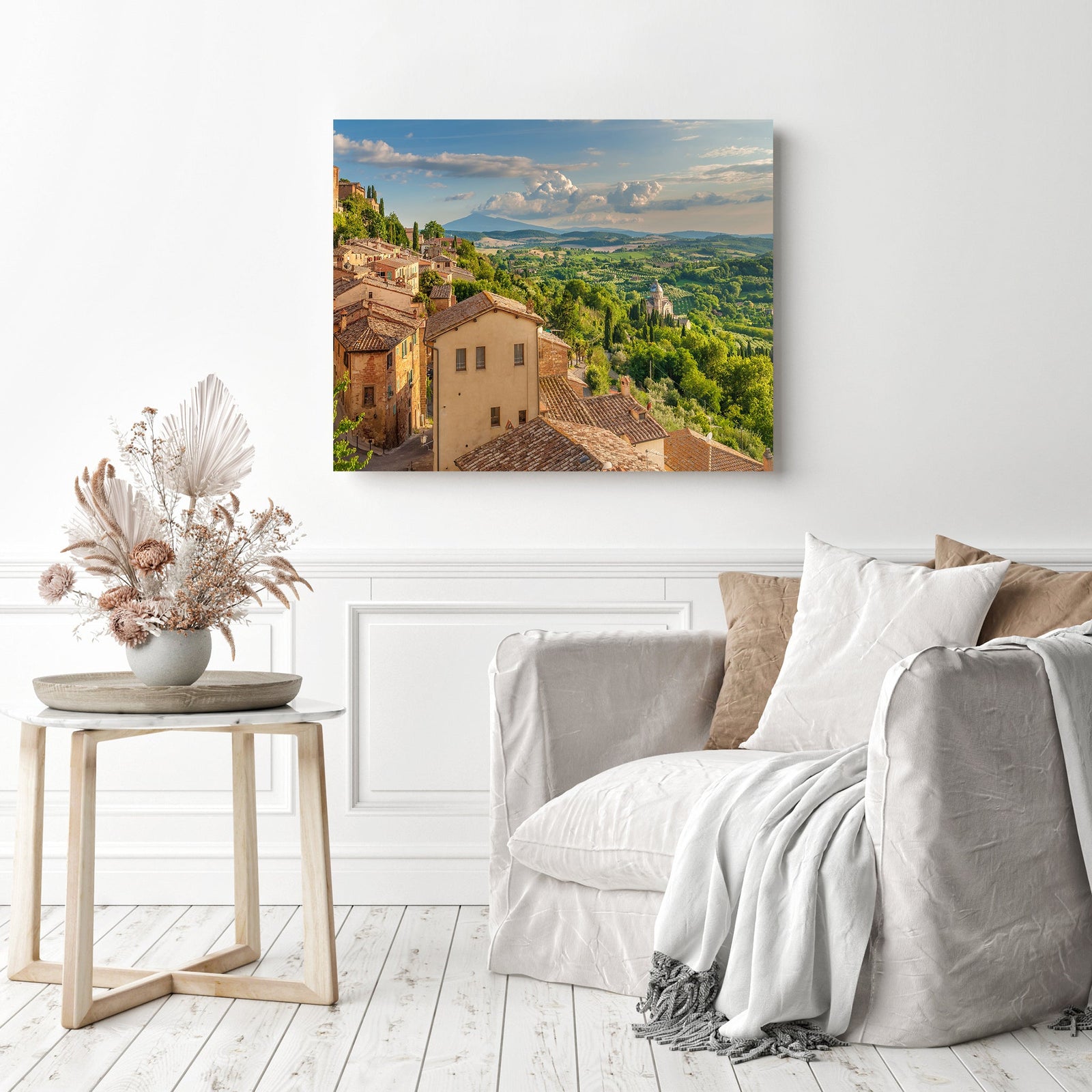 Tuscany Italy | Diamond Painting Displayed as Home Decor