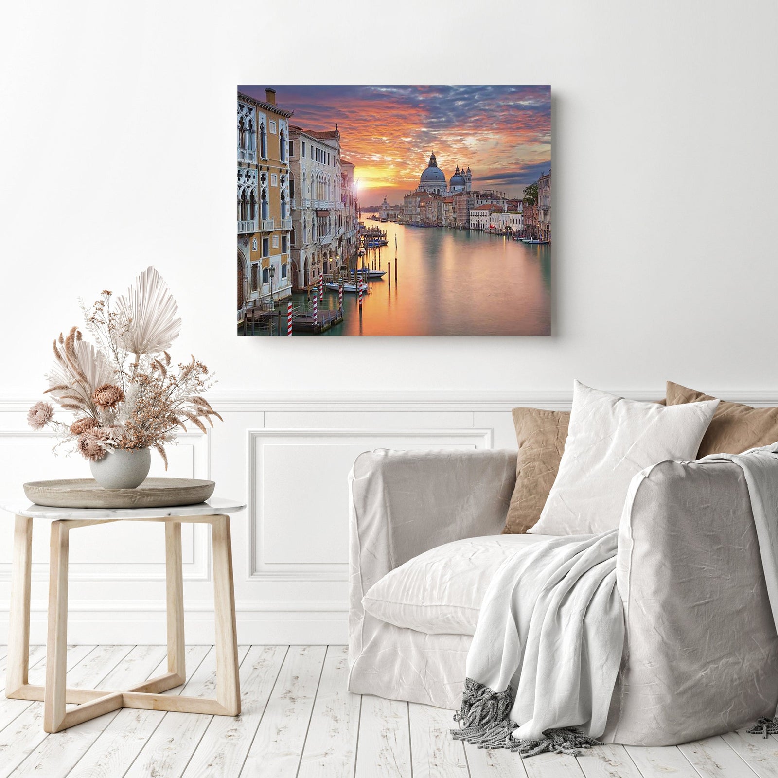 Waterborne Venice | Diamond Painting Displayed as Home Decor