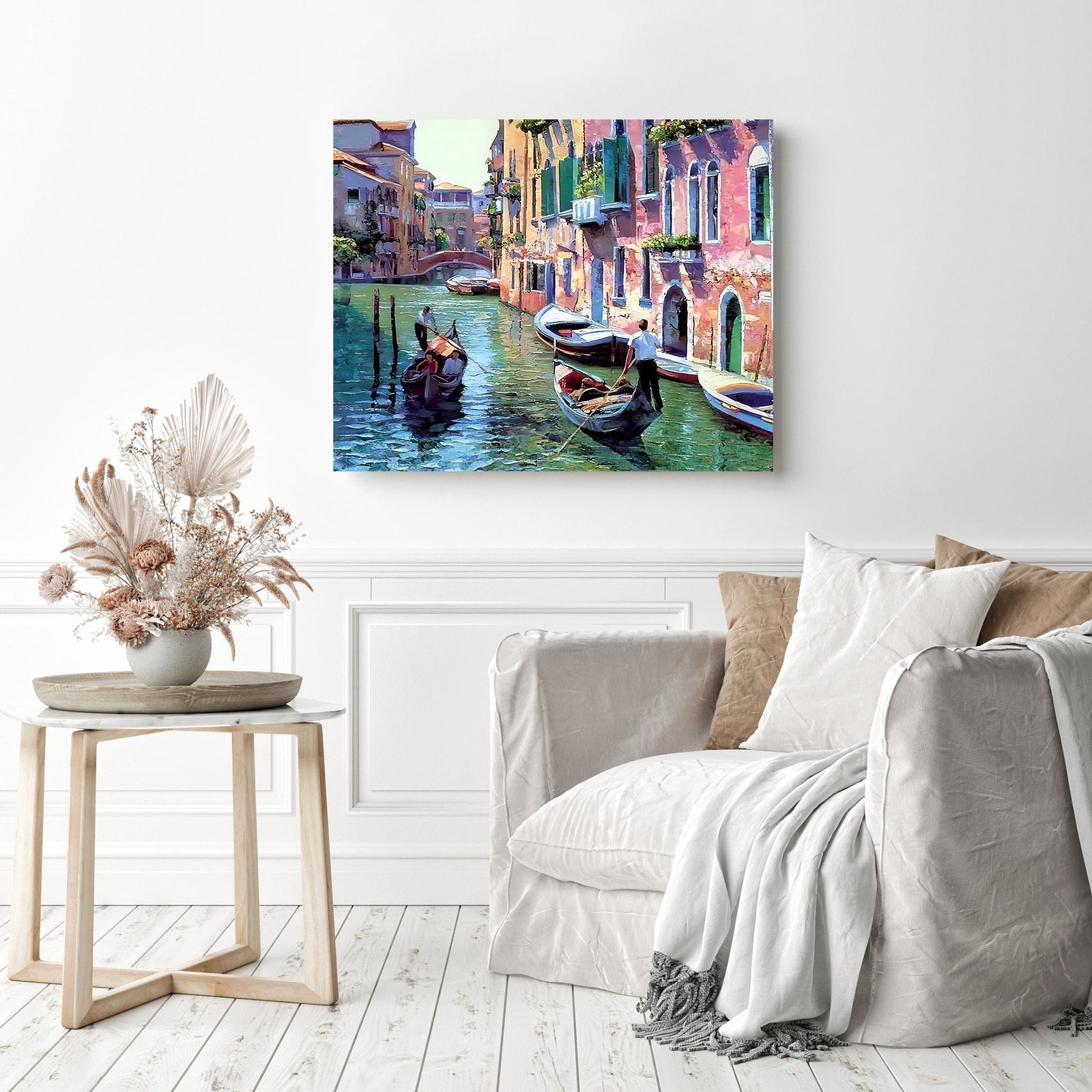 A Beautiful View in Venice | Diamond Painting Displayed as Home Decor