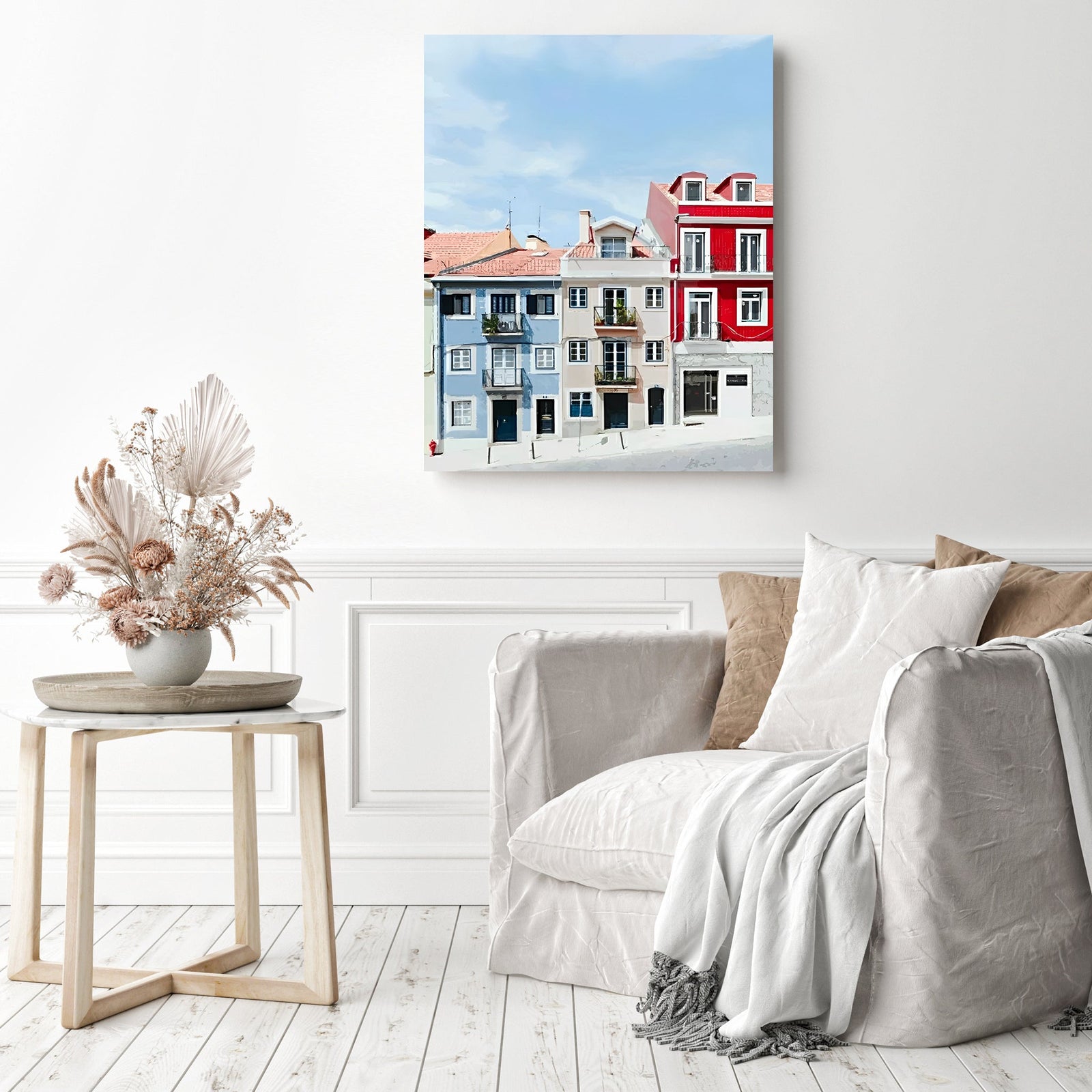 Lisboa | Diamond Painting Displayed as Home Decor