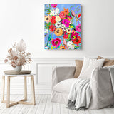 Birds & Blooms | Diamond Painting Displayed as Home Decor