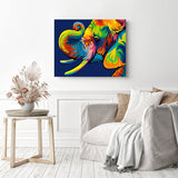 Abstract Elephant | Diamond Painting Displayed as Home Decor