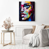 Amanda Portrait | Diamond Painting Displayed as Home Decor
