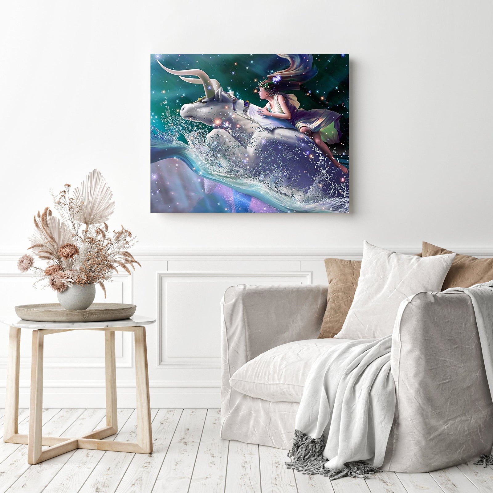 Taurus Constellation | Diamond Painting Displayed as Home Decor