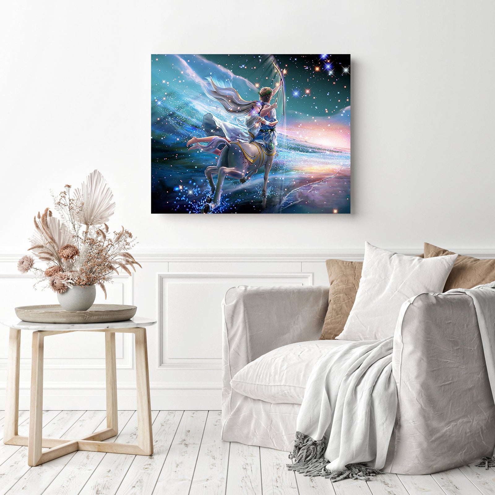 Sagittarius Constellation | Diamond Painting Displayed as Home Decor