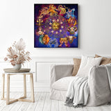 Twelve Constellation | Diamond Painting Displayed as Home Decor