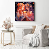 Wish Upon A Star | Diamond Painting Displayed as Home Decor