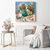 Ocean Wonders Crystal | Diamond Painting Displayed as Home Decor