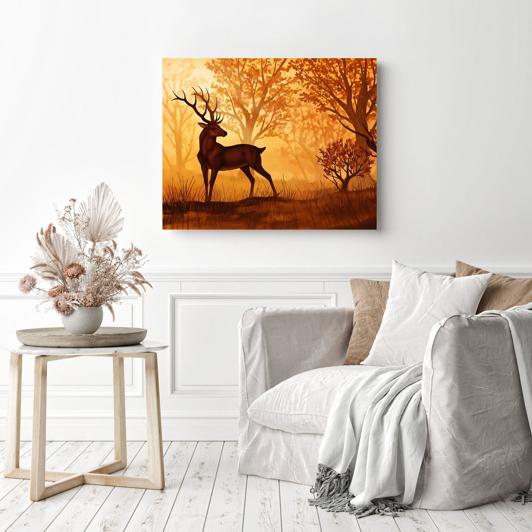 Sunset Deer | Diamond Painting