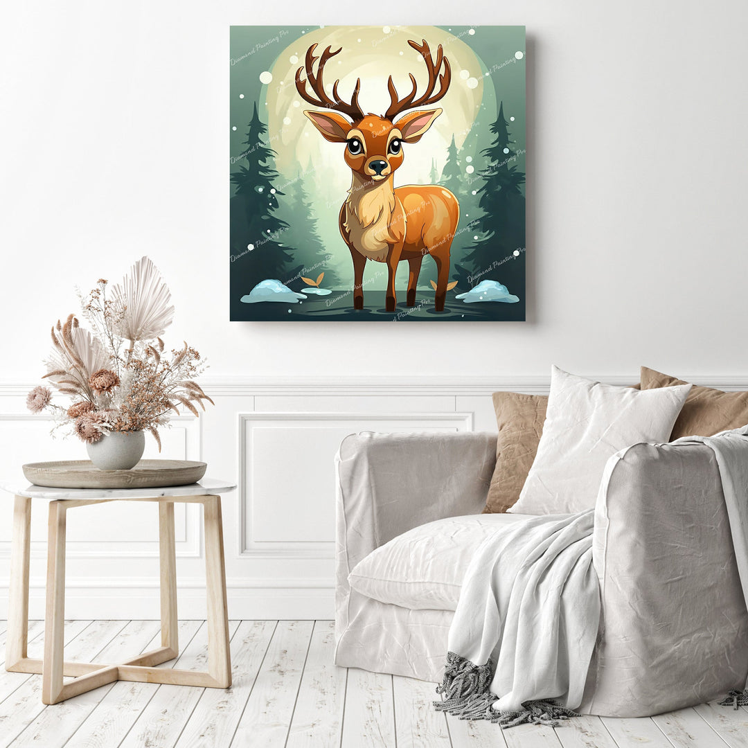 Playful Deer Pal | Diamond Painting