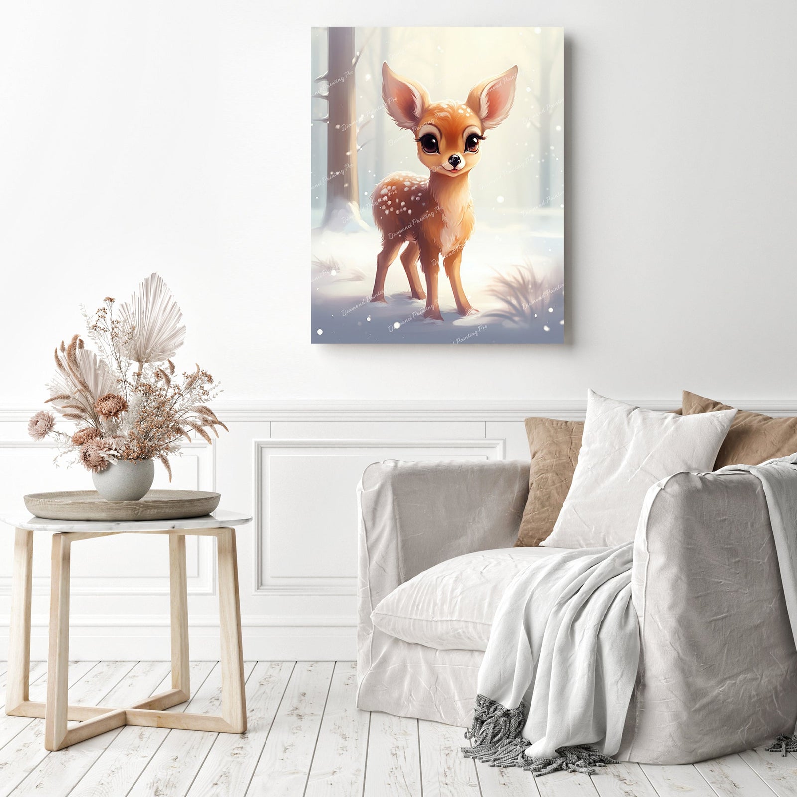 Dose of Holiday Cuteness | Diamond Painting Displayed as Home Decor