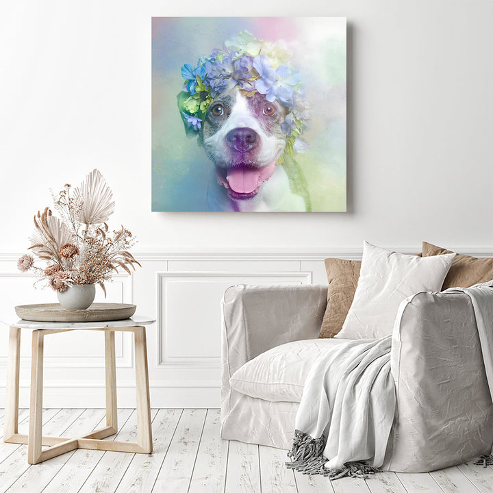 Colorful Dog Pit Bull | Diamond Painting