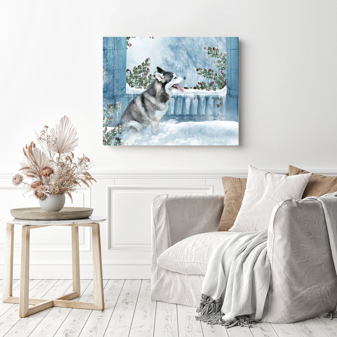 Snow Husky Dog | Diamond Painting