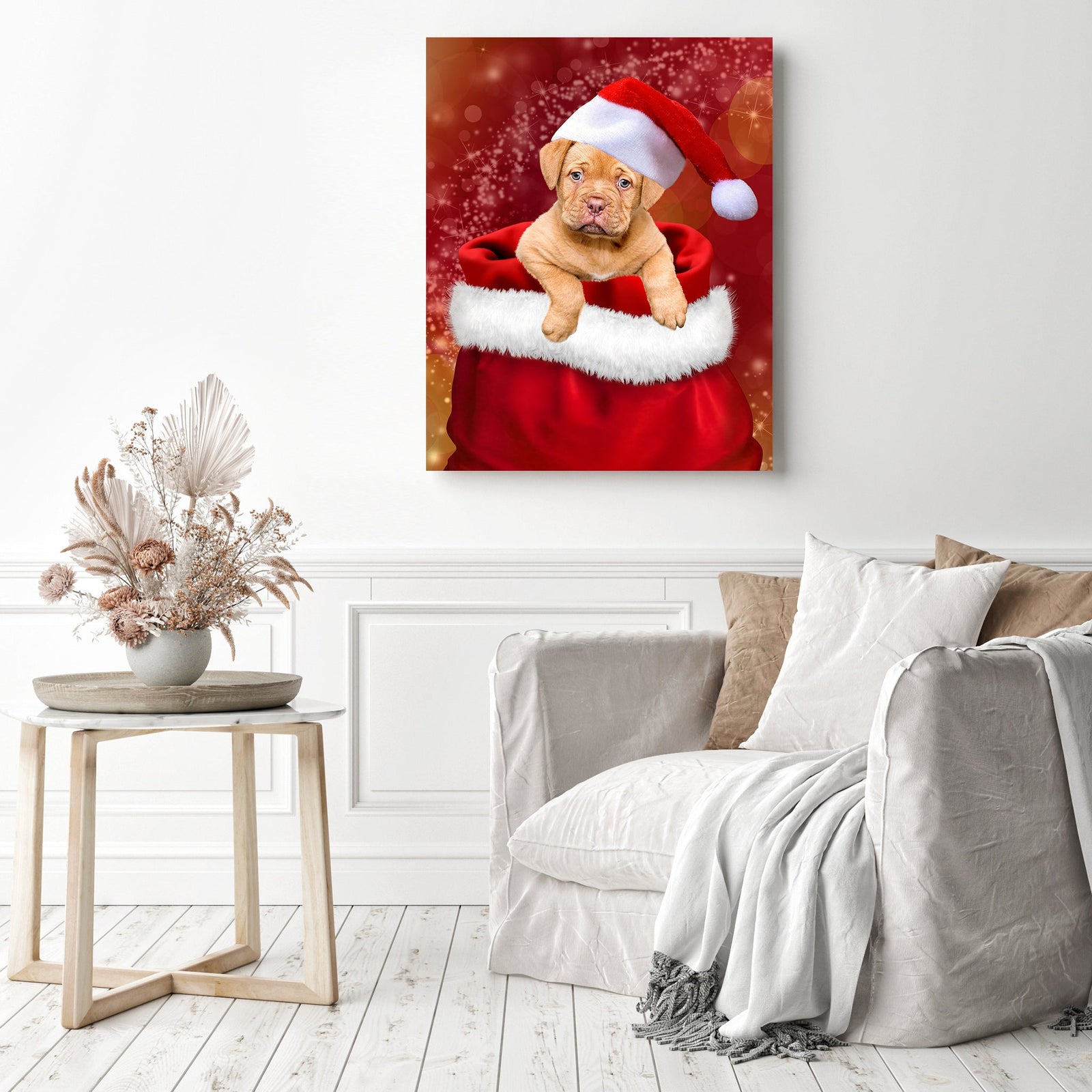 Stocking Stuffer | Diamond Painting Displayed as Home Decor