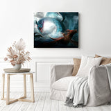 Flood Dragon | Diamond Painting Displayed as Home Decor
