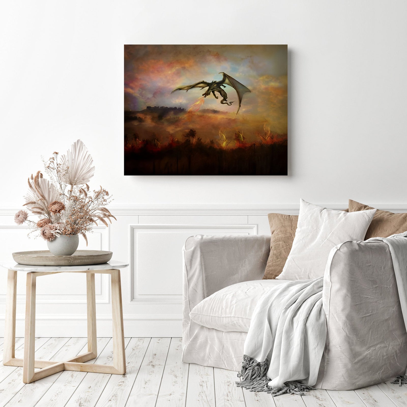 Dracarys | Diamond Painting Displayed as Home Decor