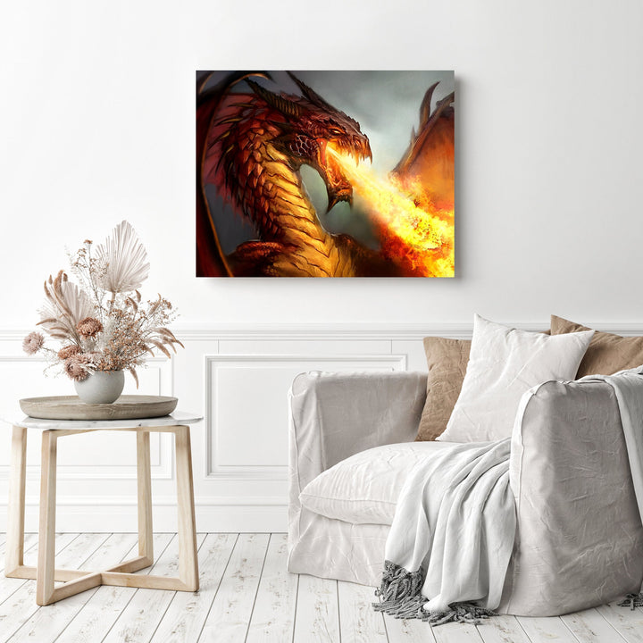 Flame Breathing Dragon | Diamond Painting