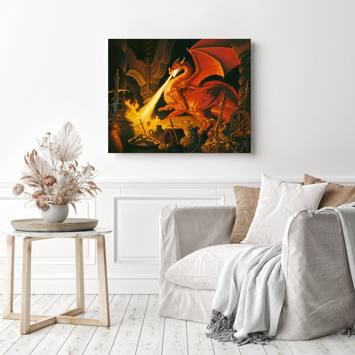 Flame throwing Dragon | Diamond Painting
