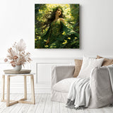 Ivy The Nature Guardian | Diamond Painting Displayed as Home Decor
