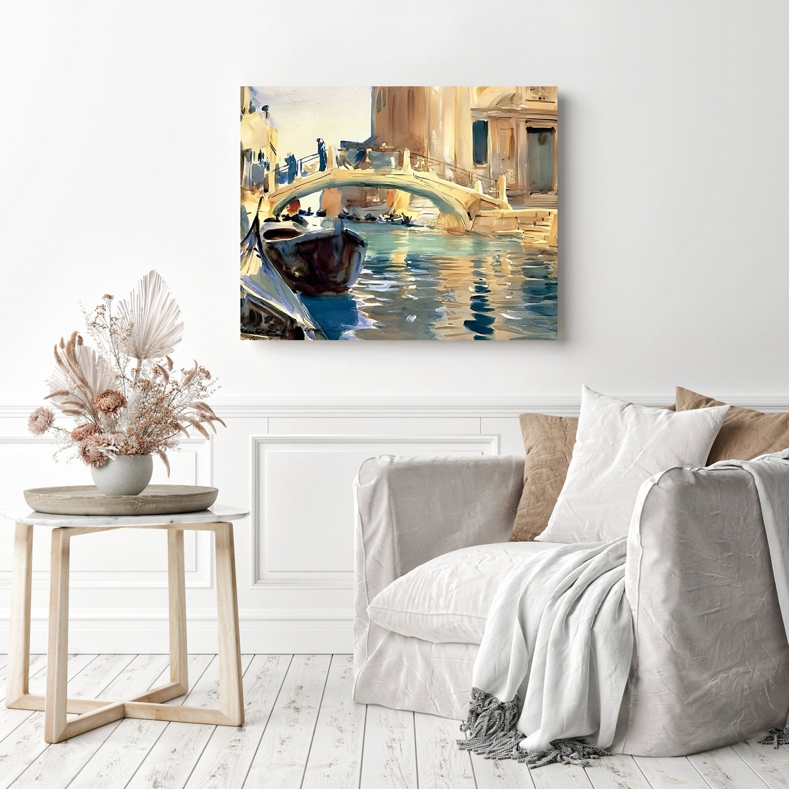 Venice - John Singer Sargent | Diamond Painting Displayed as Home Decor