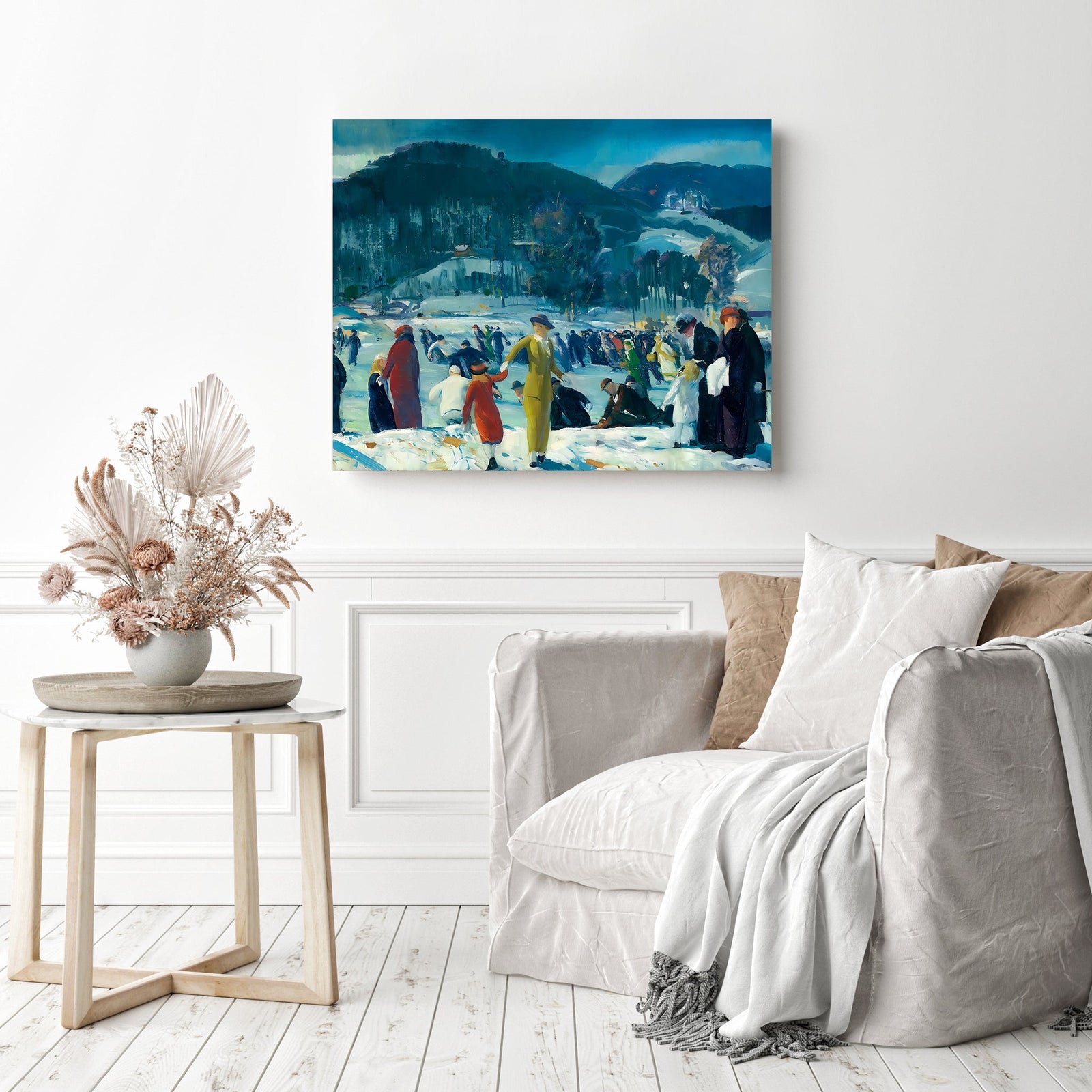 Love of Winter | Diamond Painting Displayed as Home Decor