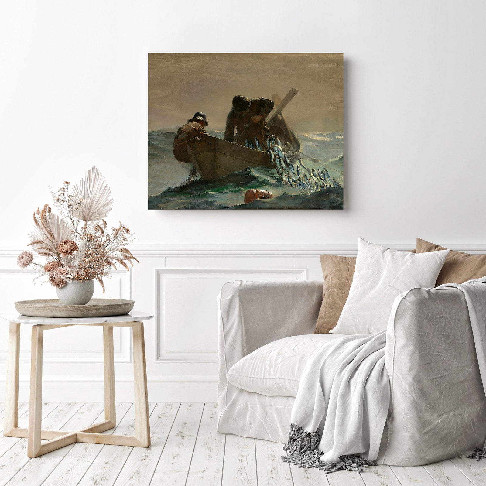 The Herring Net | Diamond Painting Displayed as Home Decor