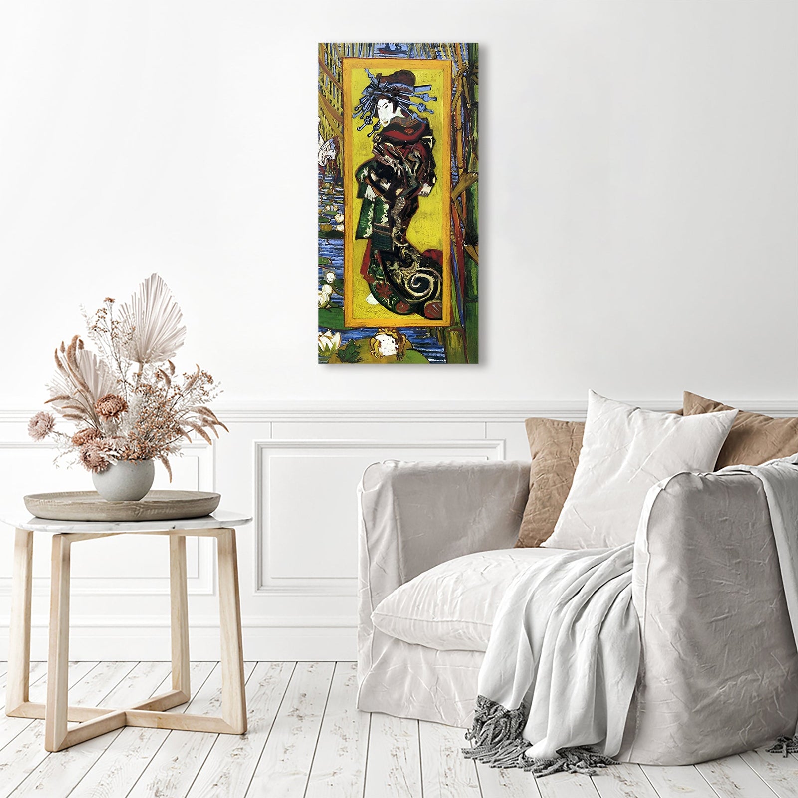 Japonaiserie Oiran - Vincent Van Gogh | Diamond Painting Displayed as Home Decor