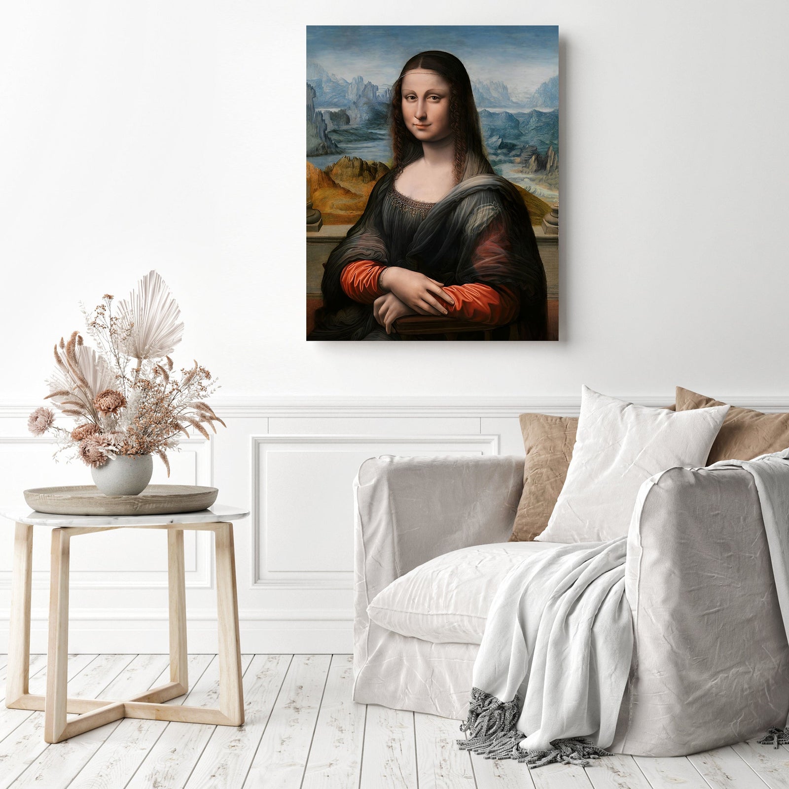 Leonardo da Vinci Mona Lisa | Diamond Painting Displayed as Home Decor