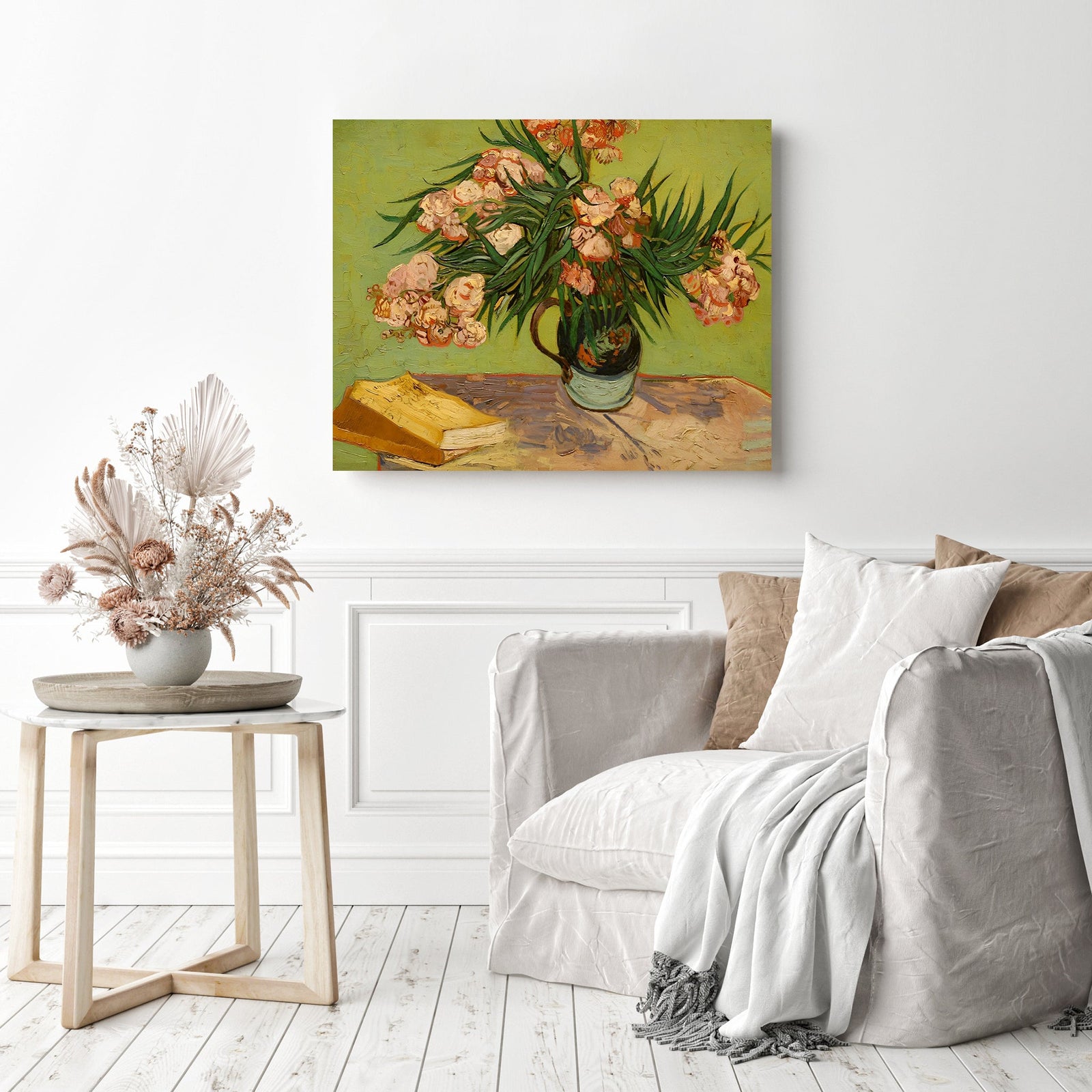 Oleanders - Vincent van Gogh | Diamond Painting Displayed as Home Decor