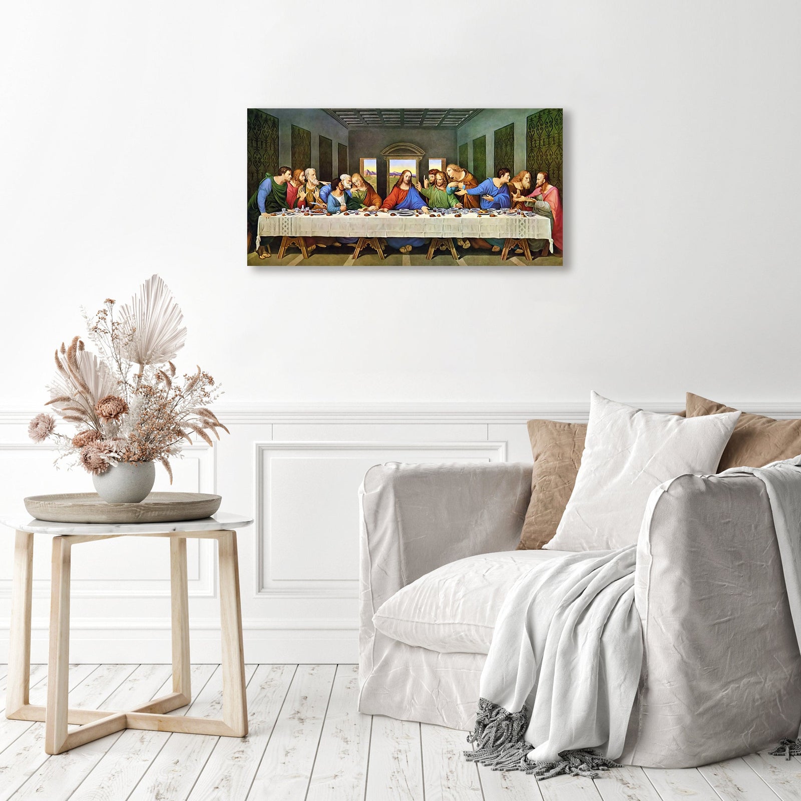 The Last Supper - Leonardo Da Vinci | Diamond Painting Displayed as Home Decor