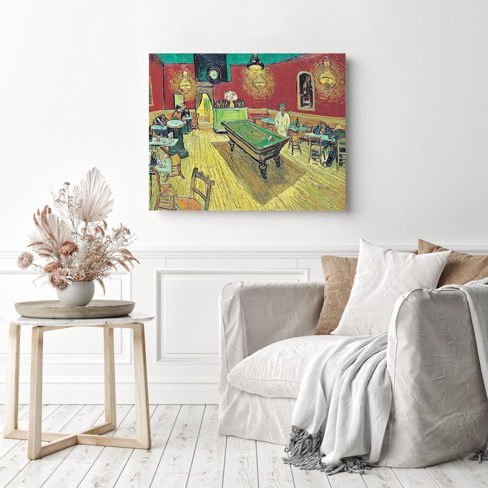 The Night Cafe-Vincent Van Gogh | Diamond Painting Displayed as Home Decor