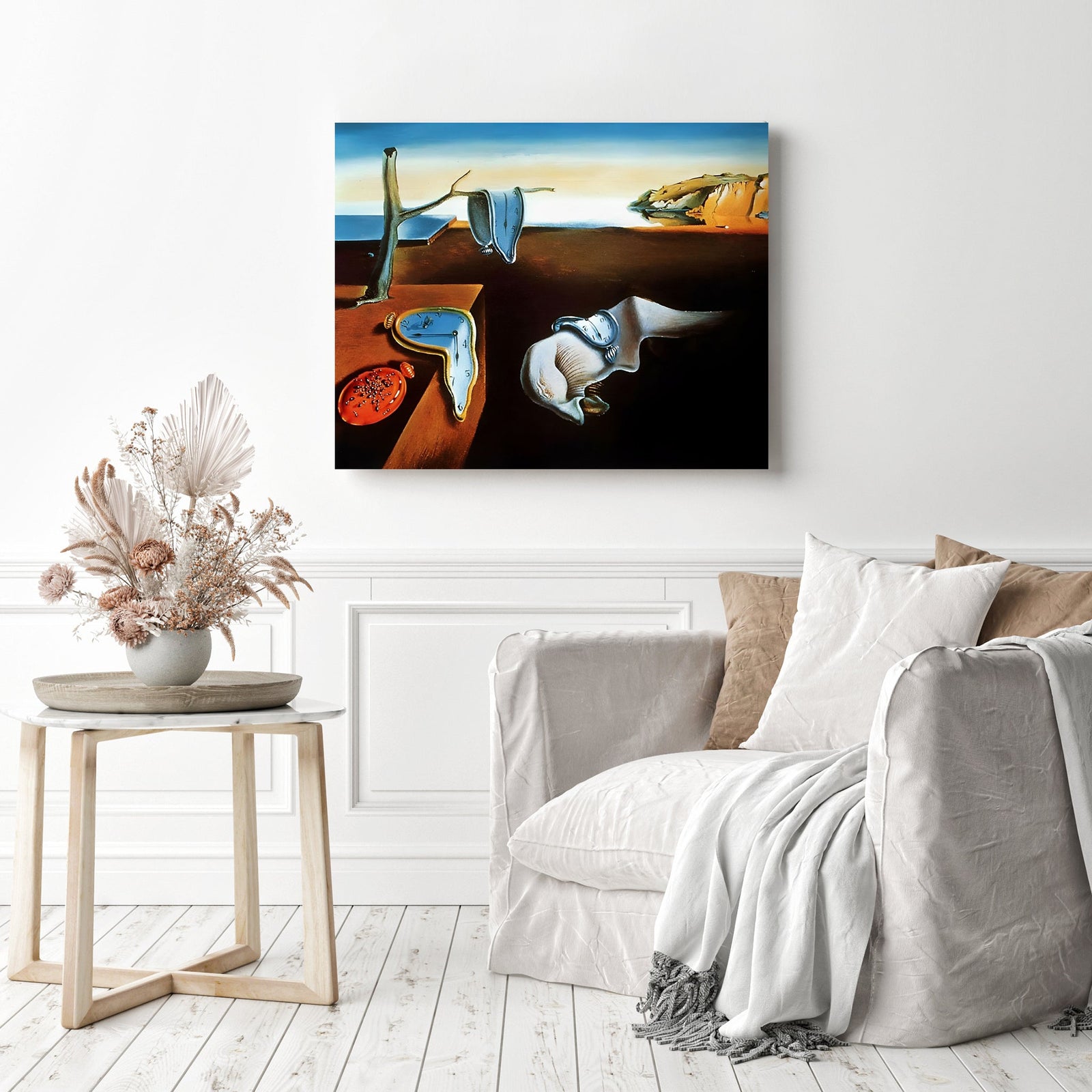 The Persistence of Memory | Diamond Painting Displayed as Home Decor