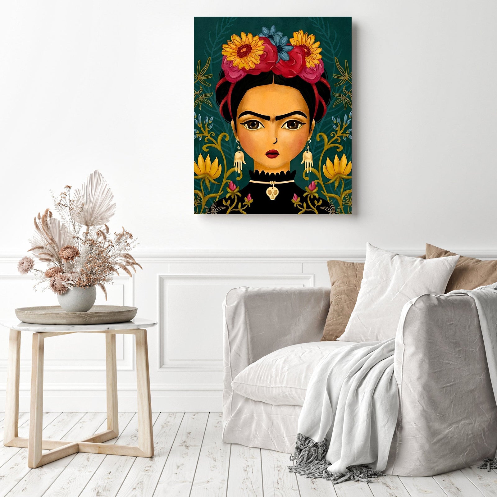 Frida Kahlo | Diamond Painting Displayed as Home Decor